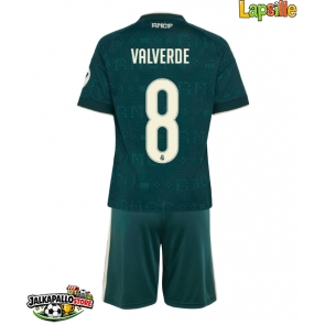 Real Madrid Federico Valverde #8 Vieraspaita Lapsille 2026-27 Lyhythihainen (+ shortsit)